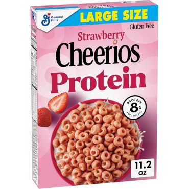 General Mills Gluten Free Strawberry Cheerios Protein Large, 11.2 Oz